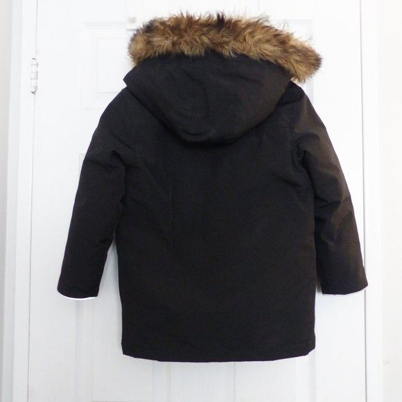 GAP Boys Black Down Parka Coat - Picture 2 of 3